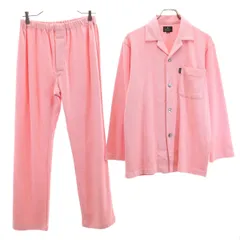 LANVIN LA COLLECTION ランバンコレクション 日本製 ルームウェア 上下 セットアップ S ピンク パジャマ メンズ 古着