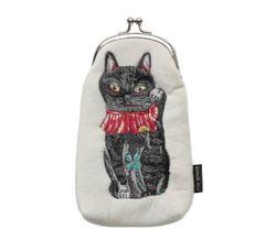 新品 ナタリーレテ ロングパース がまぐち D 猫 ねこ ネコ キャット 
