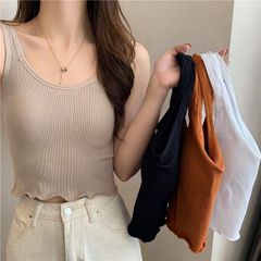 ブラトップ キャミソール 無地 パッド付インナー カップ付きキャミソール インナー 下着 ブラキャミ ブラトップ ノンワイヤーブラ ブラトッ