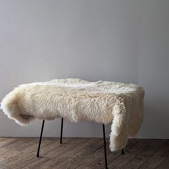 【送料無料】　AUSKIN　長毛ムートン　ムートンラグ　180 x 100cm　4匹物　ディスプレイ　撮影小物　小道具