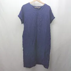 ◇ ⊂ UNITED ARROWS 半袖 ロング ワンピース サイズS パープル系 レディース E  【1503060042076】