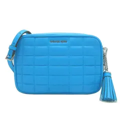 マイケルコース ショルダーバッグ キルティング調 レザー タッセル付き 斜め掛け 32R4SJ6M6L SNTORINI BLU ティック レディース