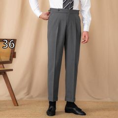 新品】5351 ベルテッド テーパード パンツ グレー - メルカリ