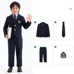 4点セット 子供スーツ 学生服 フォーマル ブレザー キッズ  男の子 発表会 入学式 入園式  七五三 結婚式 卒園式 卒業式100 110 120 130 140 150cm