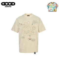 【今日特価】GOODBRAND 25SS エバーラストフラワー刺繍 T シャツ-1