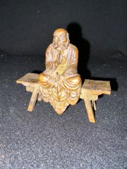 ✨鋳鉄製 達磨大師像静思置物 羅漢像 仙人像 古美術 骨董品 - メルカリ