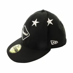ニューエラ NEW ERA × エフシーレアルブリストル F.C.Real Bristol FCRB コラボ 59FIFTY キャップ 帽子 ロゴ 刺繍 7 7/8 62.5cm 黒 ブラック /HO