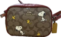 コーチ　COACH ミニ ジェイミー カメラ バッグ・シグネチャー・スヌーピー ウッドストック　野方店