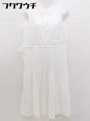 ◇ ITEMS URBAN RESEARCH アーバンリサーチ ノースリーブ 膝下丈 ワンピース サイズFREE ホワイト レディース 【中古】 【1103260004784】
