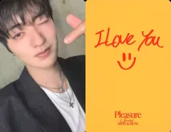 【中古】コレクションカード(男性) TREASURE/ハルト(HARUTO)/裏面印刷メッセージ入り/CD「PLEASURE」(YELLOW VER.)封入セルフィーフォトカード