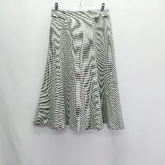 ◇ ◎ ●未使用● any SiS エニィスィス チェック柄 綺麗め 膝丈 フレア スカート サイズ0 グレー系 レディース E  【1406050073084】