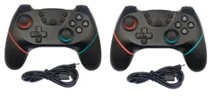 Color:【2個セット】 スイッチ用ワイヤレスコントローラー ブルーｘレッド 連射対応無線接続 日本語マニュアル付き Switch/Lite/有機ELモデル対応【2個セット】