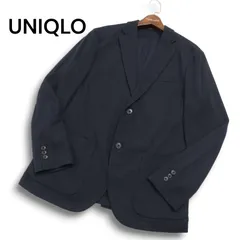 UNIQLO ユニクロ 通年 SLIM FIT★ コンフォート テーラード ジャケット Sz.L メンズ 紺 ネイビー