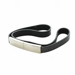 プラダ PRADA ベルト レザー シルバー金具 ロゴ 黒 ブラック ■GY19 /MQのサムネイル
