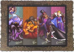 【中古】雑貨 デザインB.集合(スカー含む) アートボード 「セガ ラッキーくじONLINE ディズニーヴィランズ＆ディズニーキャラクター2024」A-2賞