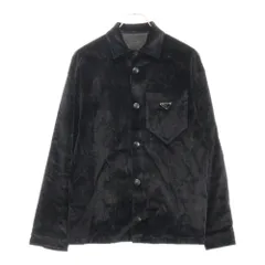 PRADA ブラック ジャンパー PRADA】Logo denim bomber jacket (PRADA/ジャケットその他