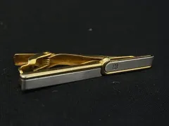 ■美品■ GIVENCHY ジバンシィ ネクタイピン タイピン タイクリップ アクセサリー ゴールド系×シルバー系 DF8252のサムネイル