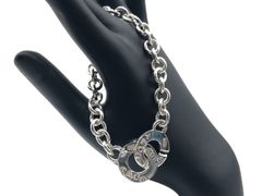 【管理番号85】 TIFFANY＆Co.  ティファニー ダブル サークル クラスプ シルバー 1837 ブレスレット SV925 チェーンブレス
