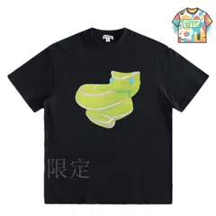 【今日WTO】Loewe 25ss 蛍光小蛇プリント T シャツ-ED33