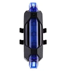 USB充電式 セーフティライト 《ブルー》 自転車 防水 リアライト テールライト 点灯 点滅 LEDライト 高輝度)[定形外郵便、送料無料]mer004のサムネイル