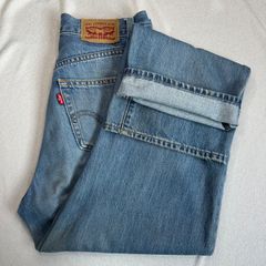 送料無料 即決 Levi's W25 L29 ハイウエスト デニム レディース 100%綿 アメカジ 00年代 ブルー ヴィンテージ加工 ストレート リーバイス