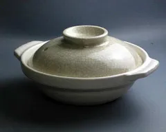 【在庫処分】和洋中華食器の産地問屋 本荘陶器 銀峯 貫入 6号土鍋 1人用 【万古焼】