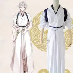 刀剣乱舞 鶴丸 国永 風 内番 コスプレ衣装 二次会 コスチューム セット 変装 仮装 ハロウィン クリスマス イベント ステージ服 忘年会 学園祭 文化祭 撮影用 遊園会