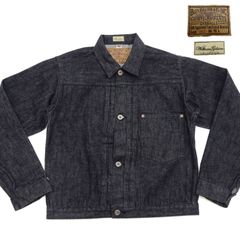 バズリクソンズ 大戦モデル ブラック デニムジャケット BR16042 13.6oz BUZZ RICKSON'S WORLD WAR II BLACK DENIM BLOUSE Gジャン 411A) ONE WASH 新品 