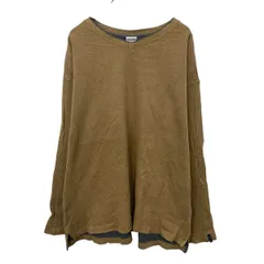 Columbia 無地スウェット トレーナー XXL ブラウン系 コロンビア プルオーバー ビッグサイズ Ｖネック 古着卸 アメリカ仕入 a708-6188