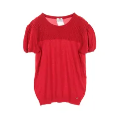 シャネル CHANEL ニット R29561K00208 レッド カシミヤ シルク 半袖ニット レディース Used Aのサムネイル
