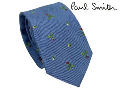 ポールスミス ネクタイ Paul Smith M1A 765L A40491 MEN TIE NARROW ROSE ブルー系地 マルチカラー ローズ フラワー柄 シルク ジャガード ナロー ネクタイ