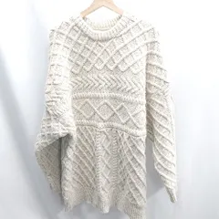 ◇ ⊇ select MOCA セレクト　モカ ストレッチ素材 長袖 ニット サイズL アイボリー レディース E  【1410100012640】