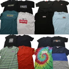 古着卸 まとめ売り ブランドMIX 半袖Tシャツ 16枚セット (メンズ XL /2XL ) ディッキーズ リーバイス  スラッシャー 中古 古着 NB4956
