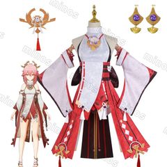 新品 原神（Genshin） 八重神子 やえみこ コスプレ衣装 原神 げんしん ヒロイン Yae Miko コスプレ衣装 コスチューム ハロウィン クリスマ