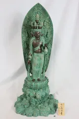 十一面観音【複製】サンフランシスコ美術館監修 認定書 共箱 掛軸24011710 十一面観音【複製】サンフランシスコ美術館監修 認定書 共箱