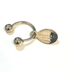 TIFFANY&Co ティファニー リターントゥ　オーバルプレート　キーリング 　SILVER925　：X2061