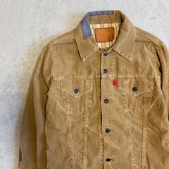 【ANACHRONORM】アナクロノーム　コーデュロイ　トラッカージャケット　リペアデザイン　ベージュ　状態良好　ダメージ加工　Gジャン