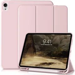 【新着商品】ピンク オートスリープ/ウェイク機能対応 カバー スマート スタンド 三つ折り Pencilペン収納 Apple ケース ケース TPU材質 耐衝撃 軽量 薄型 2022 10.9インチ 10世代 第 iPad iPad 11世代 2025モデル