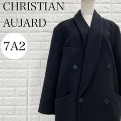 【A3793】 CHRISTIAN AUJARD クリスチャン・オジャール ロングコート ダブルブレスト ウール ショールカラー アウター