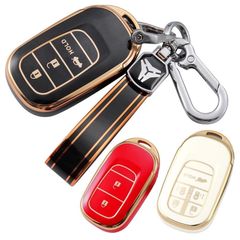 B級品 ホンダ E TPU スマートキーケース キーカバー キーホルダー ヴェゼル RV3 RV4 RV5 RV6 ステップワゴン RP6 RP7 RP8 シビック FL1 ZR-V N-BOX JF5 JF6 オデッセイ RC5 ストラップ アクセサリー キ