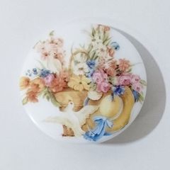 0407-05 チェコ ボヘミアガラス ボタン ４２ミリ