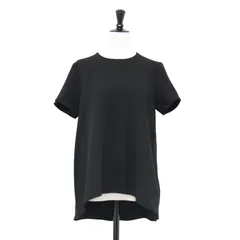 Theory - 【美品】Theory セオリー ブラウス ブラック 黒 サイズ:S(9号) / ショートスリーブ プルオーバー ブラウス / CLASSIC CREPE ROUND SHELL 半袖 クレープ素材 ウォッシャブル / 日本製 / トップス シャツ カットソー【レディース】【中古】 美品】Theory セオリー ブラウス ブラック 黒 サイズ:S(9号