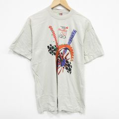 L/古着 フルーツオブザルーム 半袖 ビンテージ Tシャツ メンズ 90s タイヤ 企業広告 コットン クルーネック ベージュ カーキ spe 25aug08 のサムネイル