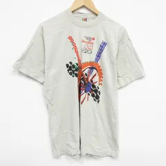 L/古着 フルーツオブザルーム 半袖 ビンテージ Tシャツ メンズ 90s タイヤ 企業広告 コットン クルーネック ベージュ カーキ spe 25aug08 