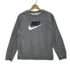 NIKE ナイキ スウェット トレーナー フロントプリント オーバーサイズ ビッグシルエット カンボジア製 XLサイズ グレー
