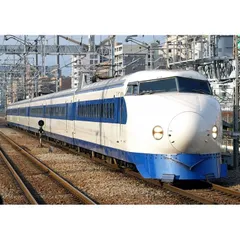 絵画風 壁紙ポスター (はがせるシール式) 東海道・山陽新幹線 初代 0系 1964年-1997年 ひかり こだま キャラクロ TSKS-004A2 (A2版 594mm×420mm) ＜日本製＞ ウォールステッカー お風呂ポスター