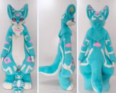 着ぐるみヘッド 猫 口開け 白 全頭ヘッド ケモノ マスク ファー