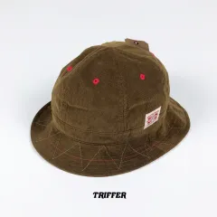 コーデュロイ刺繍バケットハット