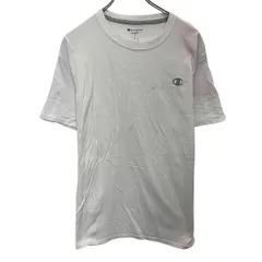 Champion ロゴTシャツ L ホワイト チャンピオン プルオーバー ワンポイント 刺繍 シンプル 古着卸 アメリカ仕入 a704-5308