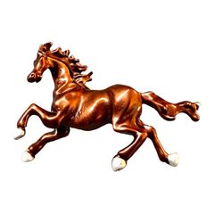馬 エナメル ブローチ レディース リアル 上品 アニマル 動物 競走馬 競馬